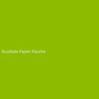 Rustikale Papier-Flasche