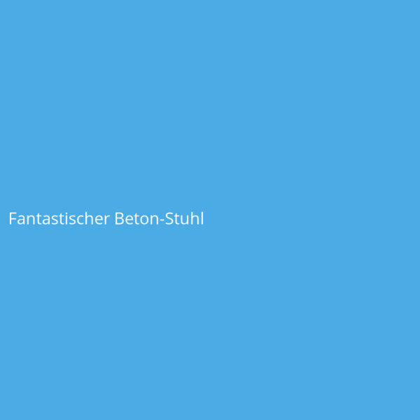 Fantastischer Beton-Stuhl