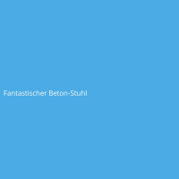Fantastischer Beton-Stuhl