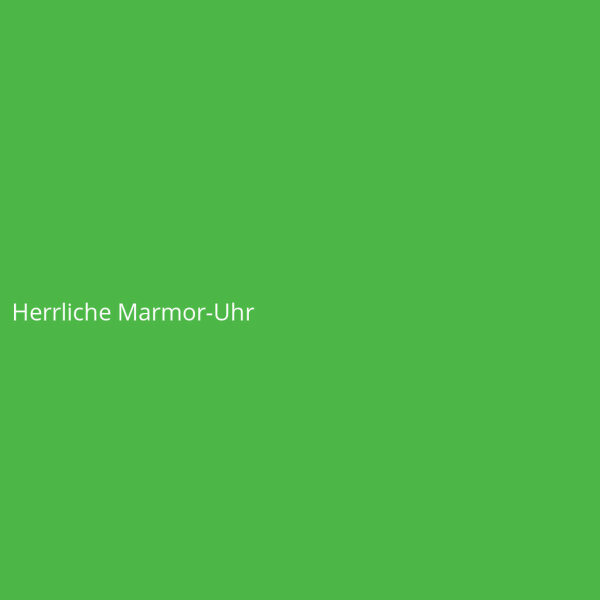 Herrliche Marmor-Uhr
