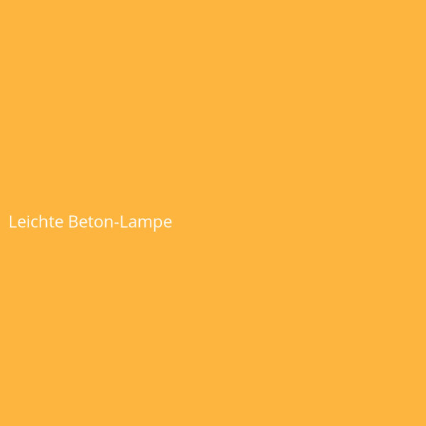 Leichte Beton-Lampe