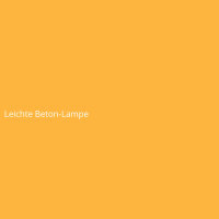 Leichte Beton-Lampe