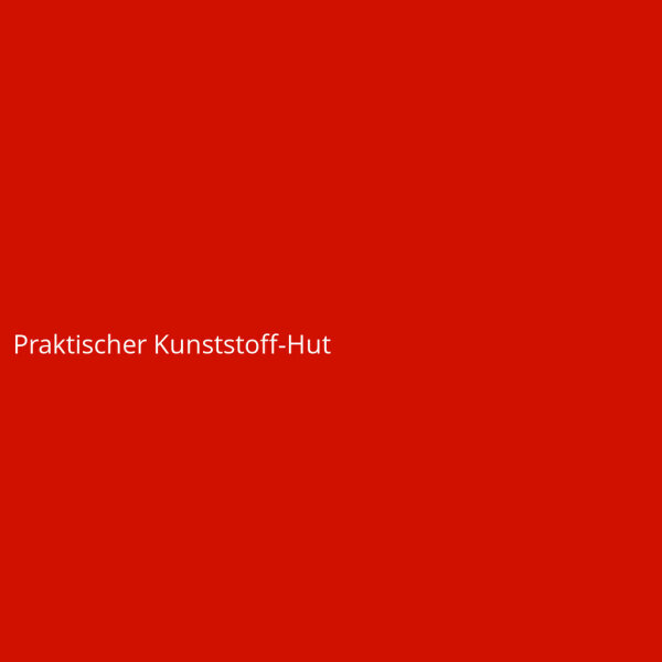 Praktischer Kunststoff-Hut