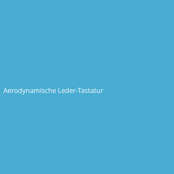 Aerodynamische Leder-Tastatur