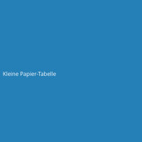 Kleine Papier-Tabelle