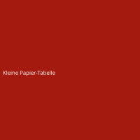 Kleine Papier-Tabelle
