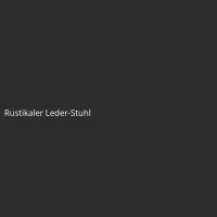 Rustikaler Leder-Stuhl