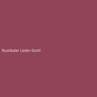 Rustikaler Leder-Stuhl
